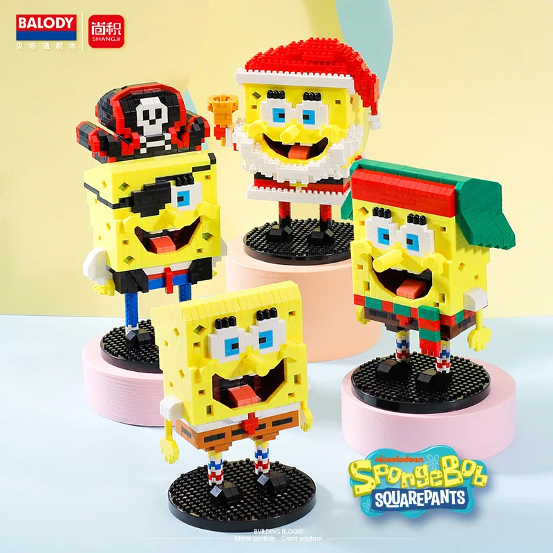 

SpongeBob SquarePants building blocks educational toy for men and women to cultivate patience and hands-on ability birthday gift