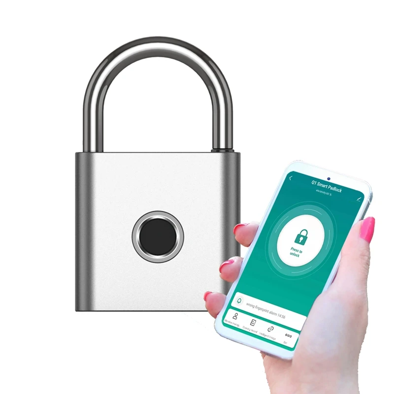 Tuya Bluetooth APP Fingerprint Padlock Suitcase Luggage Travel Code Smart Lock Anti-thieft Lock