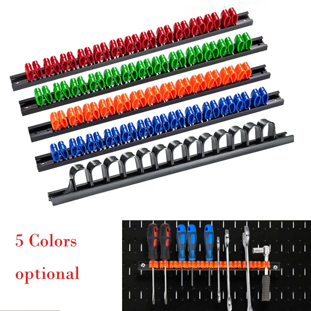 Screwdriver Organizer Tool Holder ABS Wall Mount Plastic Wrench Screwdriver Organizer 1pc