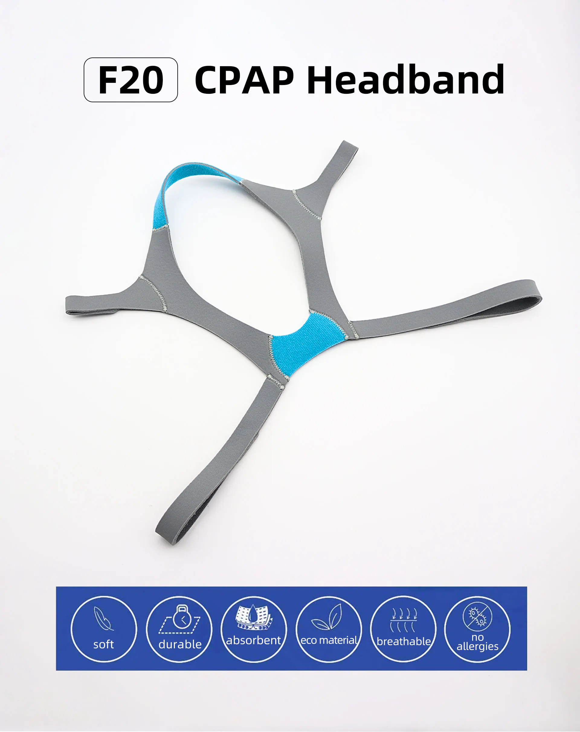 Headgear For F20 Comfortable Cpap Strap AirFit F20 AirTouch F20 Adjustable