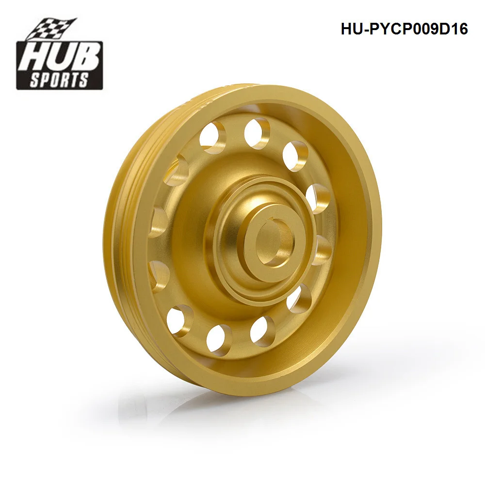 HUB sports Light Weight Aluminum Crank Shaft Pulley Wheel For Honda D-Series HU-PYCP009D16