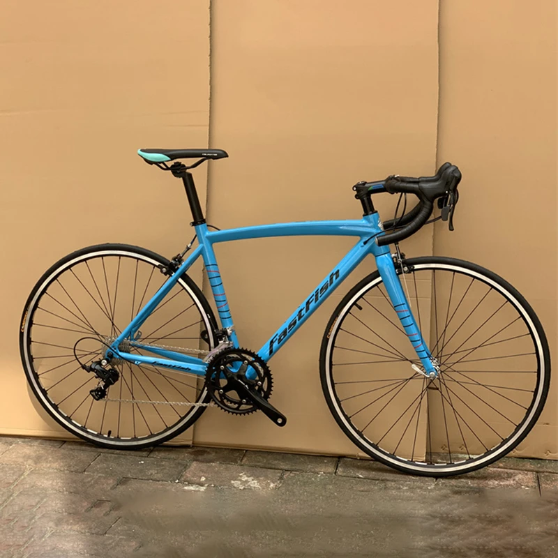 18 Speeds Road Bike Carbon Fiber Frame M Size Bicycle 700c Aluminum Alloy Wheel Integrated