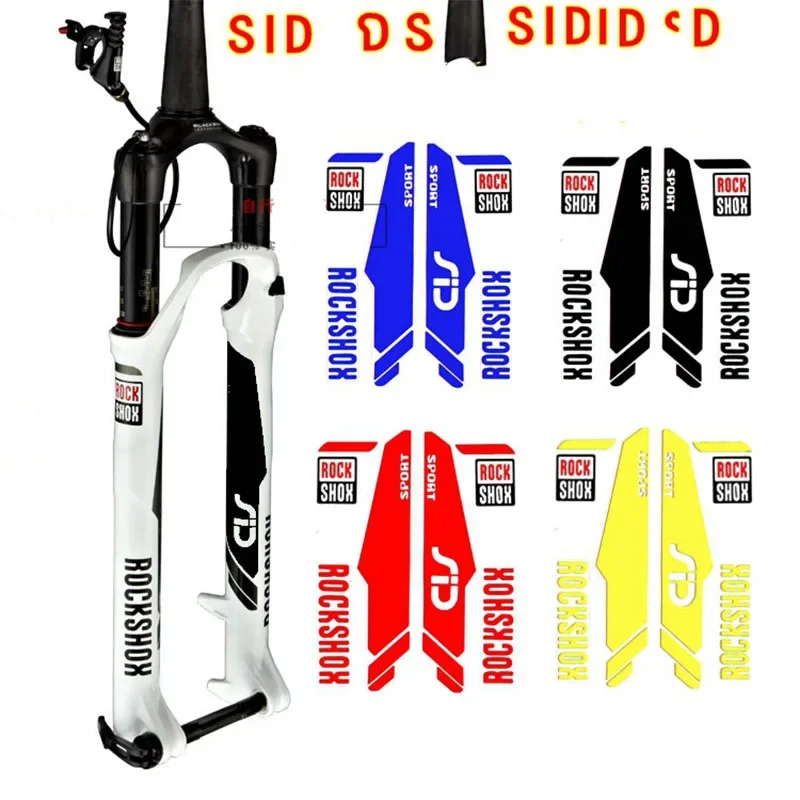 Reflective mountain bike frame stickers for rockshox rock shox sid bicycle fork sticker hot sale reflective stickers,bike stickers,bike frame stickers