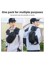 Unisex DSLR Camera bag for Canon/Fujifilm, Water-Resistant Oxford Protective Bag Carries 1 Camera 2 Lenses with Strap 6