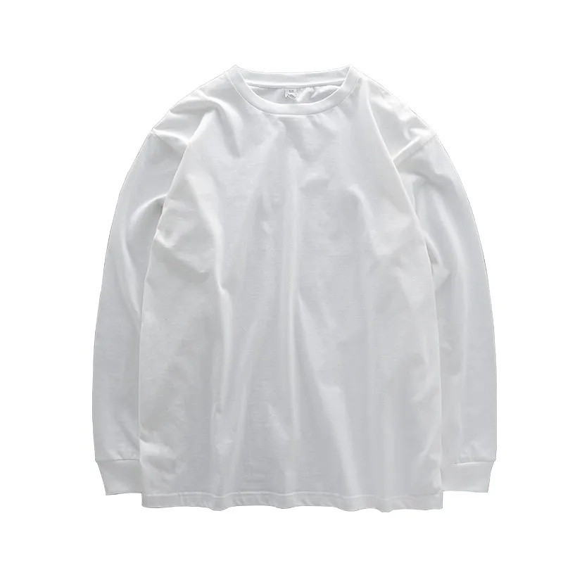 thumbnail image 1 of Camiseta de manga larga de peso pesado de 280 g de Dukeen para hombre, camisetas 100 % algodón, camisetas de gran tamaño de color liso, camisetas lisas, ropa para hombre, 1 of 5