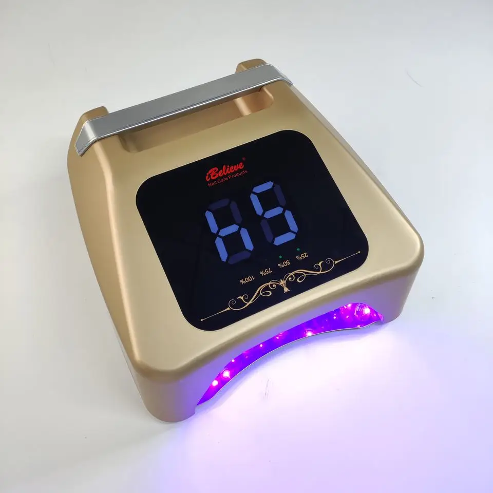 2PCS Proffesional Salon Cordless Nail Light 4 Timing Phototherapy Lamp Automatic Induction Nail Glue Dryer Dedicated Manicure 3