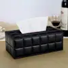 Faux Leather Tissue Box High Quality Elegant Durable Rectangle Paper Holder Tissue Dispenser Storage Box Car Home Decor 6