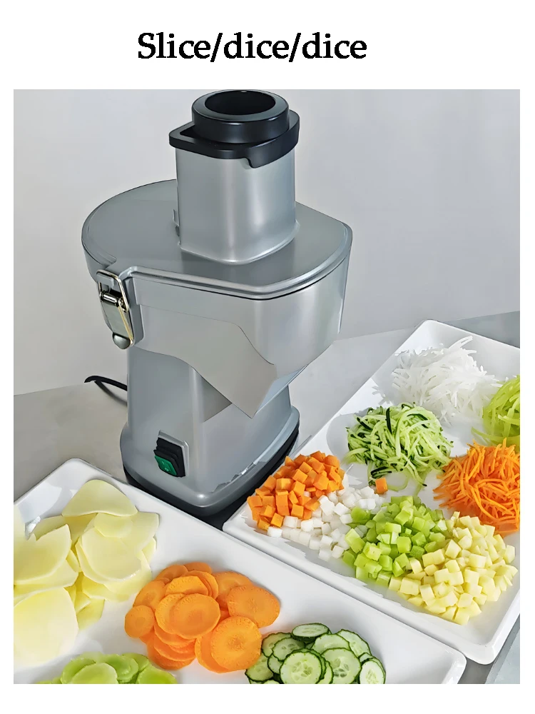 Commercial Shredding Multifunction Vegetable Slicer Cutter Food Processor  Potato Chips Carrot Melon Dicing Cutting Machine - AliExpress