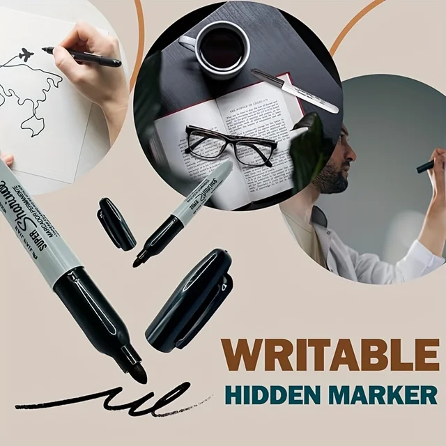 Durable Diversion Safe Marker Pen - Discreet Hidden Storage for Small Valuables - Perfect Fun Gift for Home & Dorm Decor 4