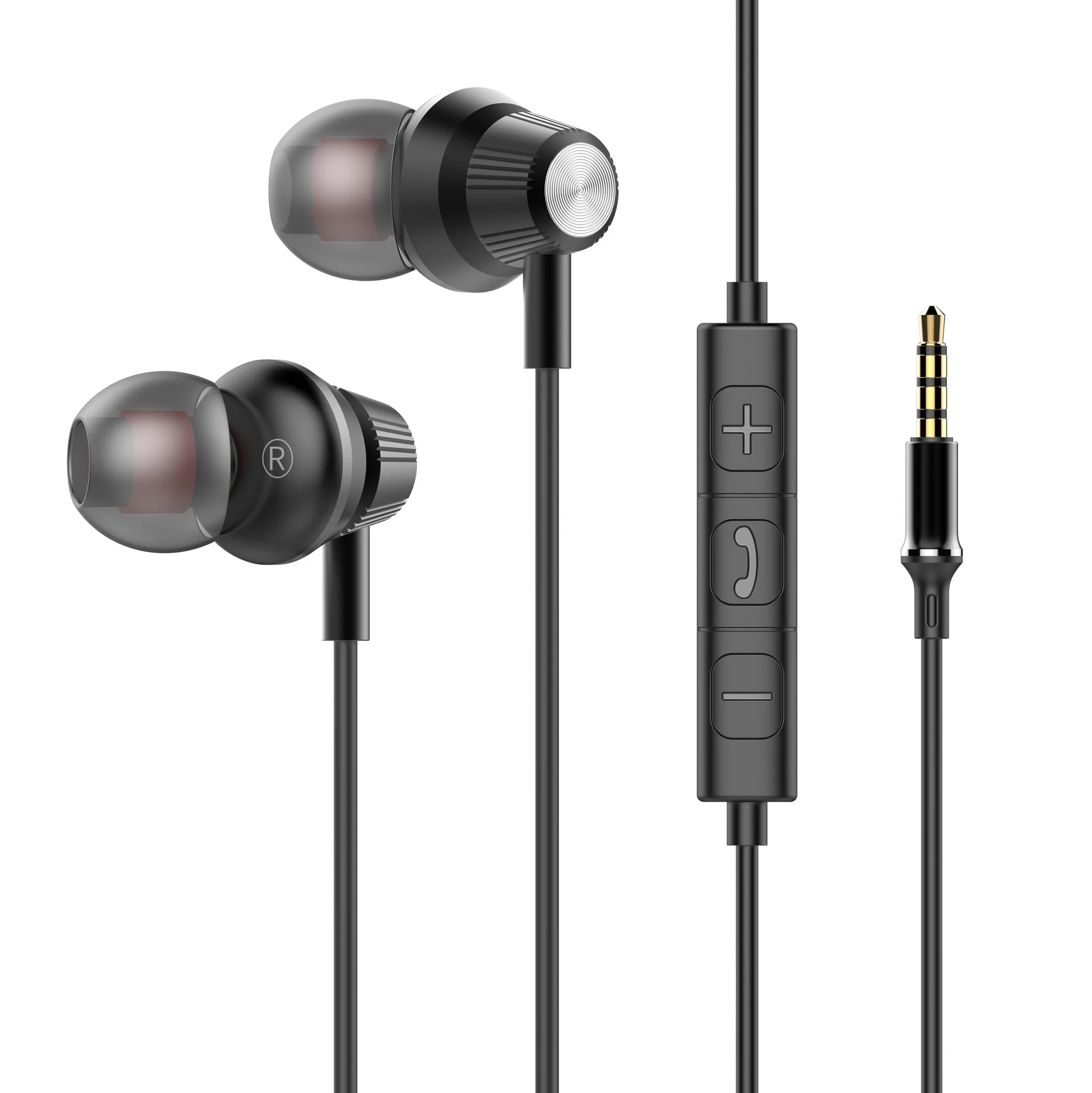 High-Fidelity Wired In-Ear Headphones with Stereo Surround Sound
