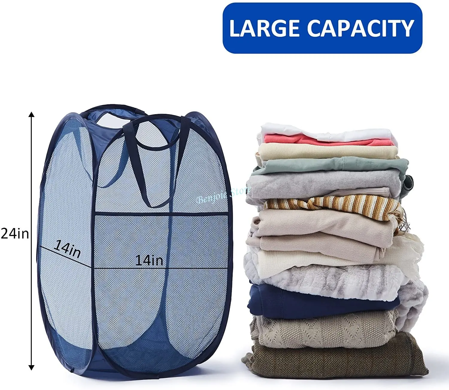 Mesh Dirty Laundry Basket Hamper Foldable Laundry Basket with Durable Handles Pop Up Clothes Storage Baskets laundry basket laundry hamper clothes basket