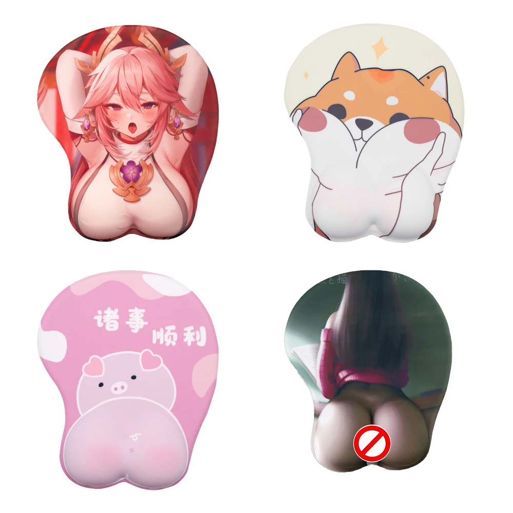 

Gaming Mousepad Soft Silicon Mat Desk Keyboard Mice Carpet Playmat Ergonomic Non-slip Mause Pads For Muminki Anime Kawaii Mats