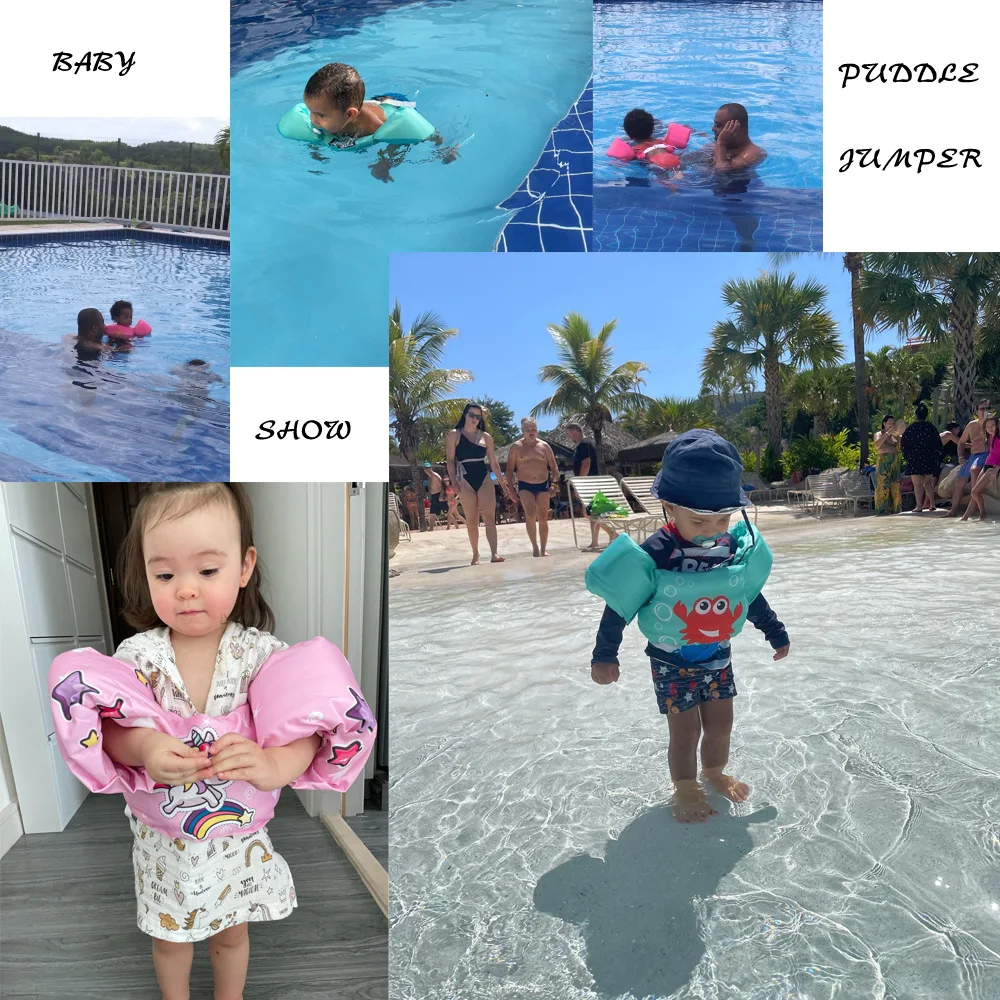 Baby Float Arm Sleeve Floating Ring Safe Life Jacket Buoyancy Vest Swim Foam Pool Toys Kid Swimsuit Swimming Equipment Armbands 2