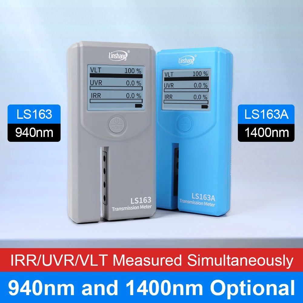 Car Window Tint Meter Solar Film Tester Vlt Transmission Meter Rotatable Screen for Automotive Window LS163 LS163A