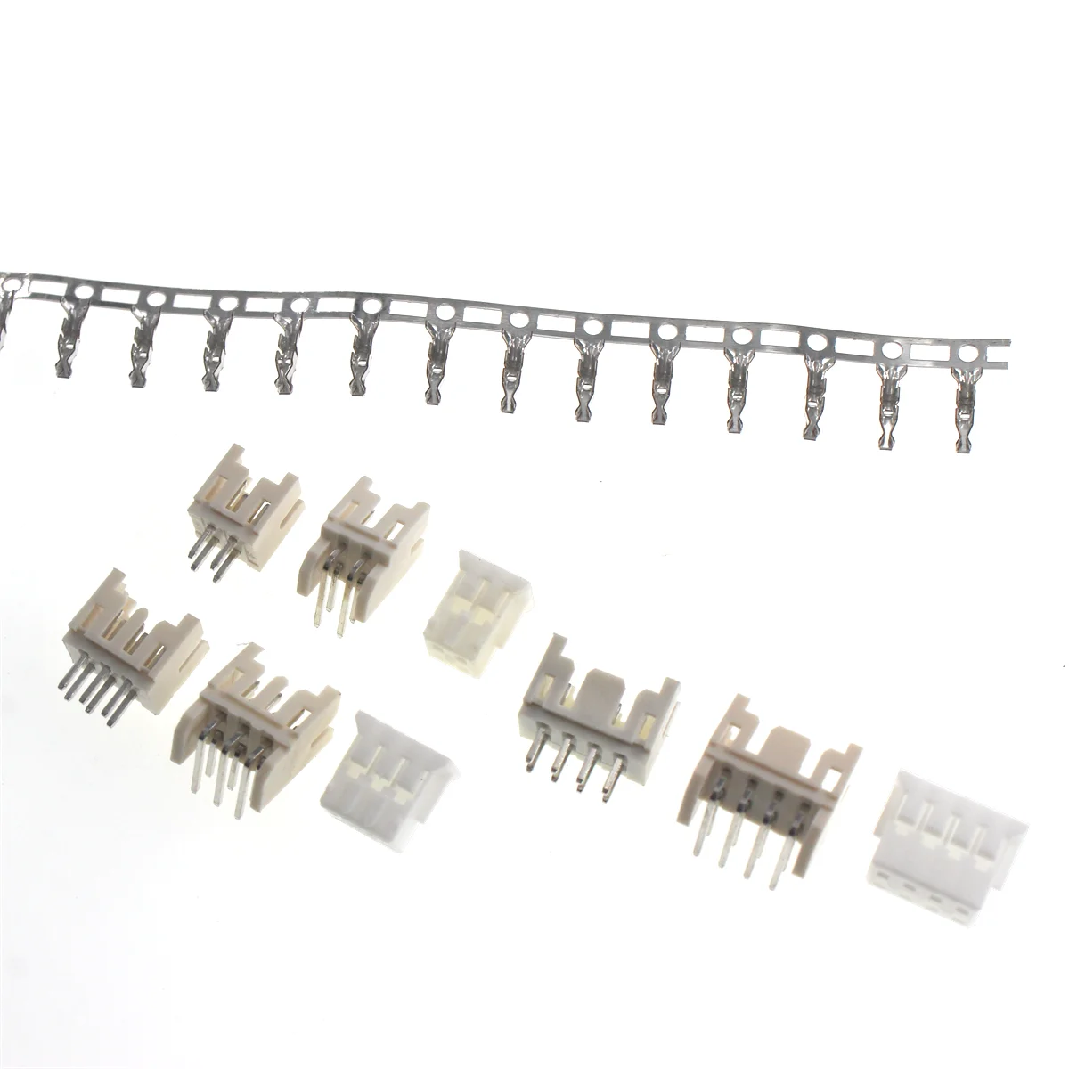 50/20set PHD 2.0MM Double Row 2X2/3/4/5/6/7/8/9/10pin PHD2.0 Connector Straight Curved Needle Plug Male Female Crimps