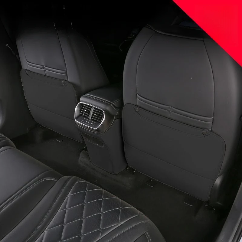 Car Styling PU Leather Anti Kick Mat Pad Anti-kick Protector Mats Seat Back Protector Accessories For BYD Sealion 7