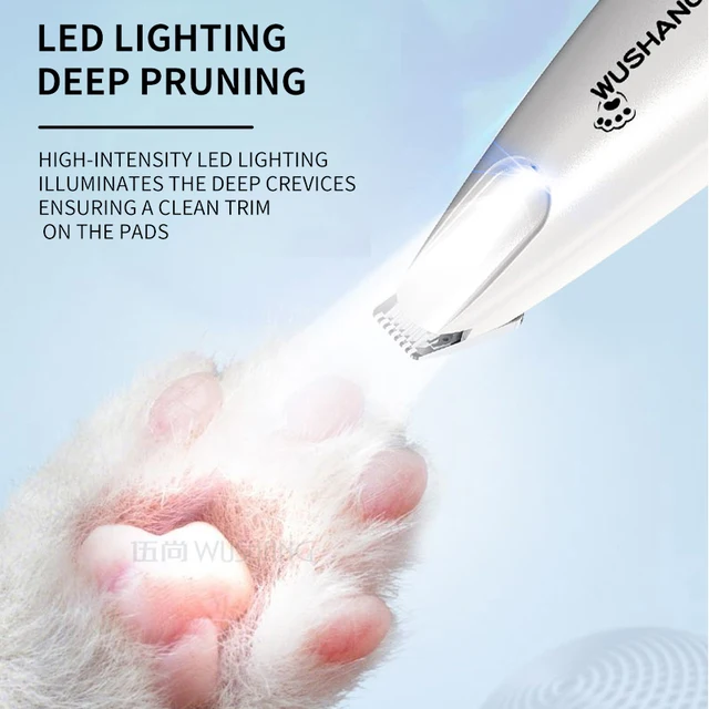 Electric Pet Trimmer with LED Light for Grooming