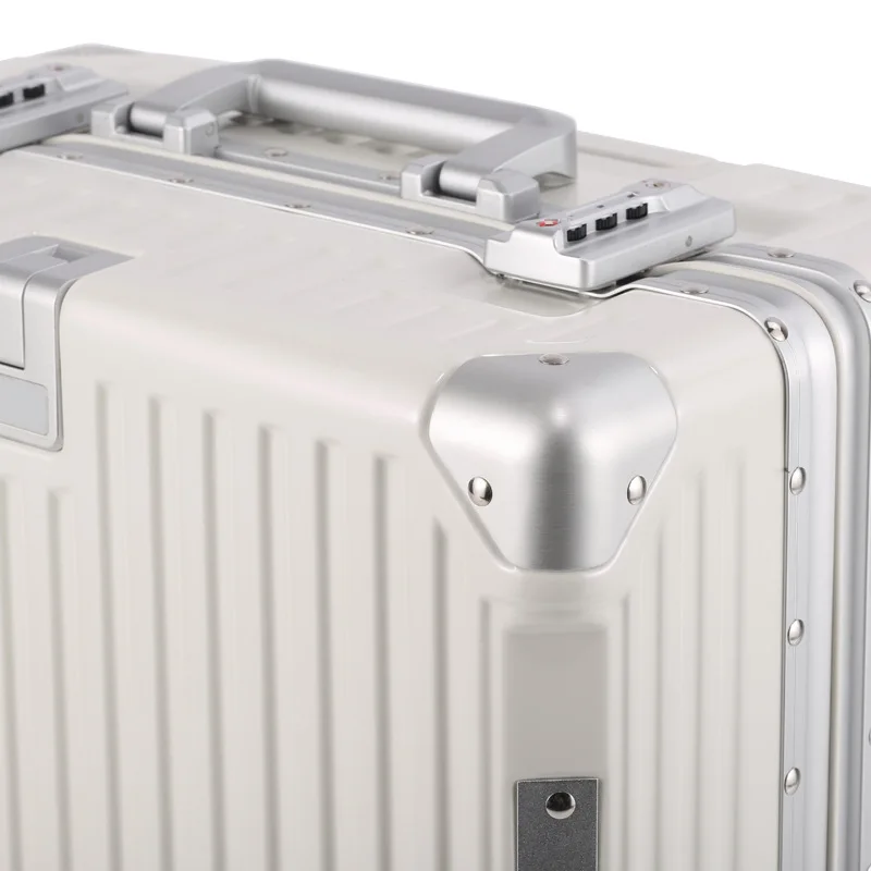 Computer Business Silent wheel Trolley Case 18-Inch Men's Aluminum Frame Suitcase Boarding Luggage  Women Ultra-Light Luggage