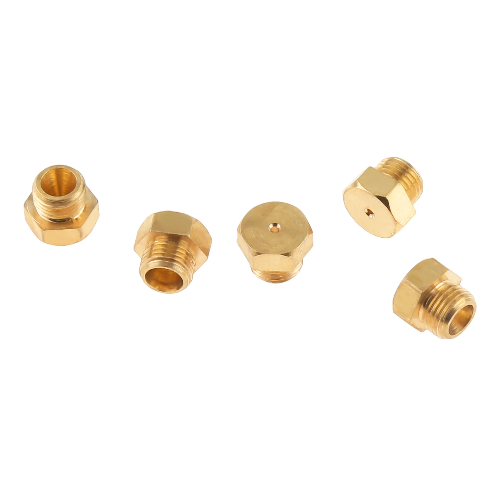 M5x0.5mm/0.68mm Brass Jet Nozzles for Propane LPG Gas Pipe Water Heater DIY Burner Parts LP Gas Conversion Kit 20Pcs