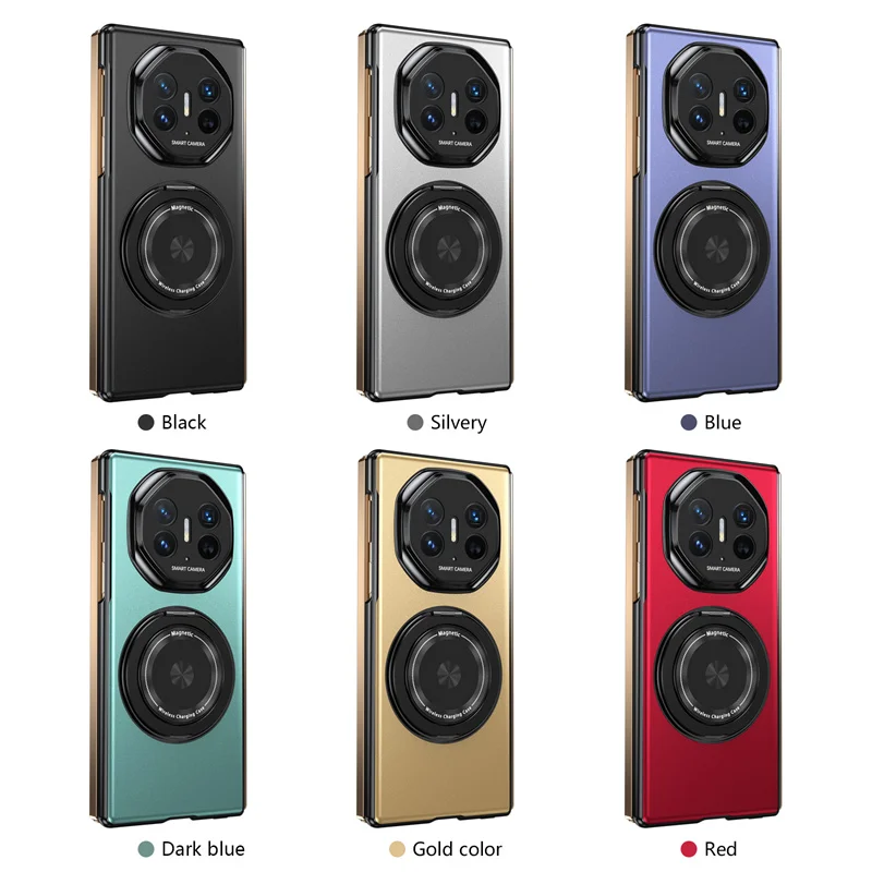 Magnetic Lens Stand Matte ShockProof Soft Silicone Case - Skin-Friendly Protection Cover