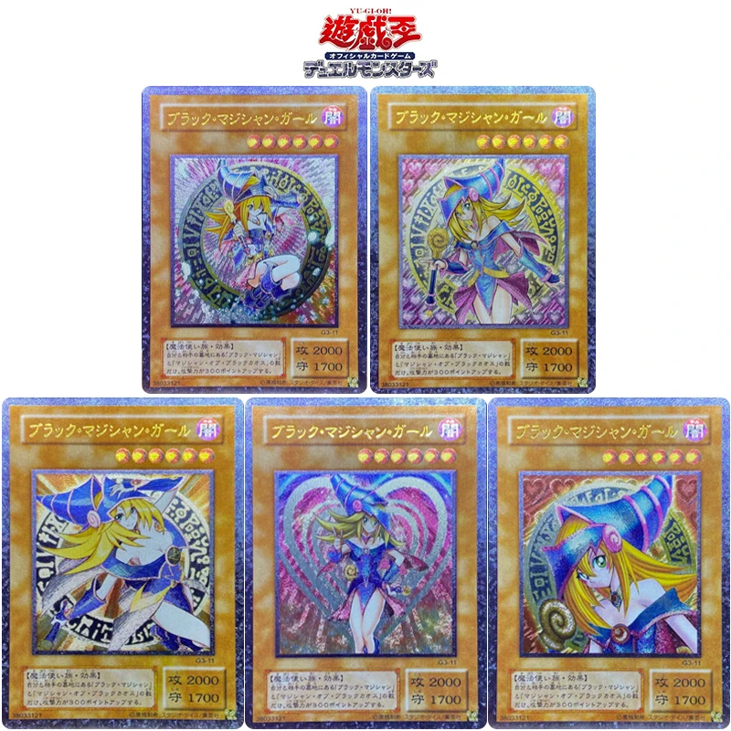 Fai Da Te 5 Pz/Set Yu-Gi-Oh! Serie Utr Sky Striker Ace Dark Magician Girl Anime Characters Collection Flash Card Giocattoli Regalo Di Natale