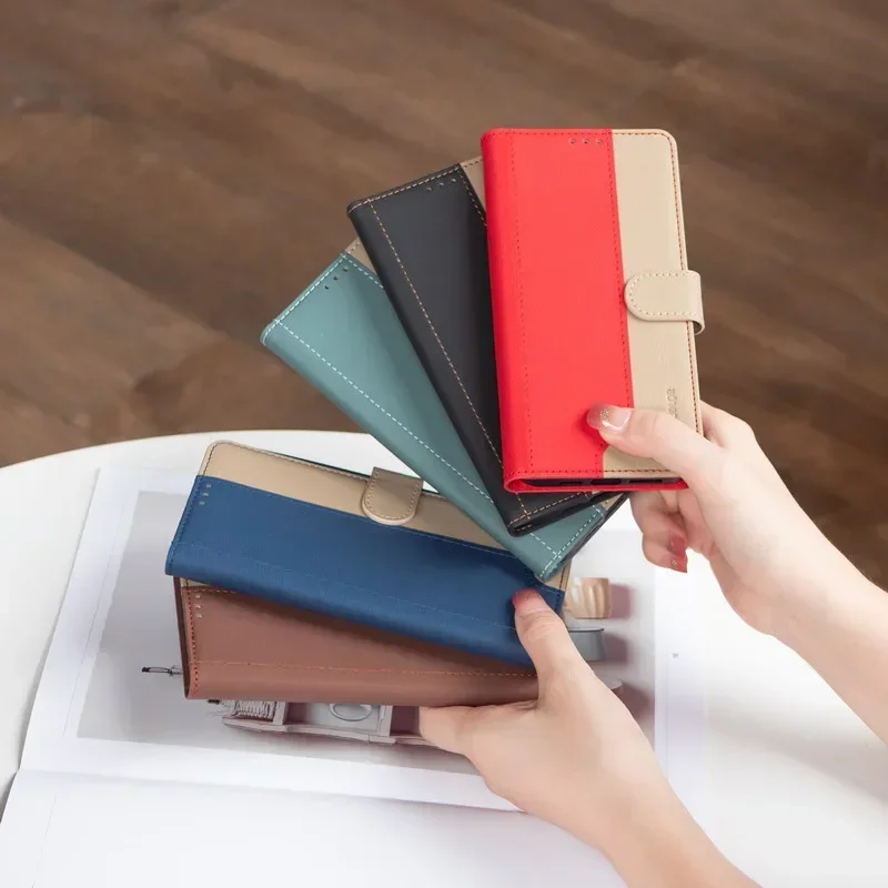 Premium RFID Leather Wallet Phone Case with Enhanced Security Protection
