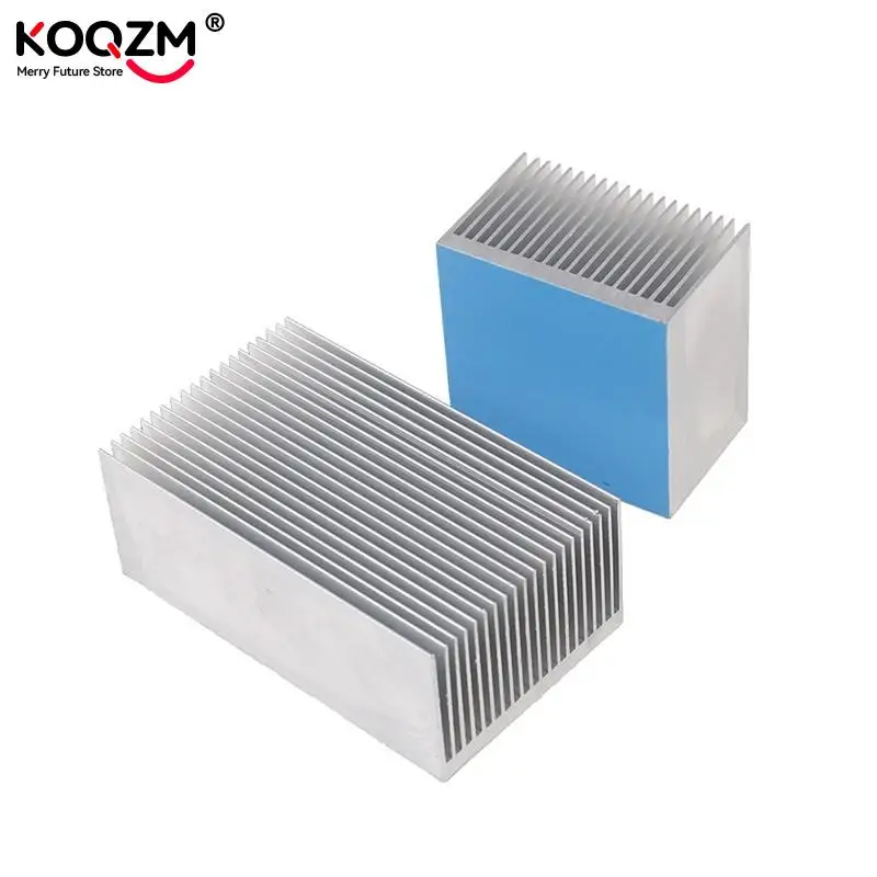 1pc Aluminum Alloy Heatsink Cooling Pad For High Power LED IC Chip Cooler Radiator Heat Sink 60*60*39mm/ 100*60*39mm aluminum heatsink