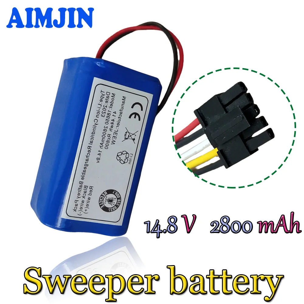 

18650 Smart Vacuum Cleaner Battery 4s1p 14.8V 6800mAh Battery for Polaris Imou Bagotte BG800 Floor Sweeper Battery