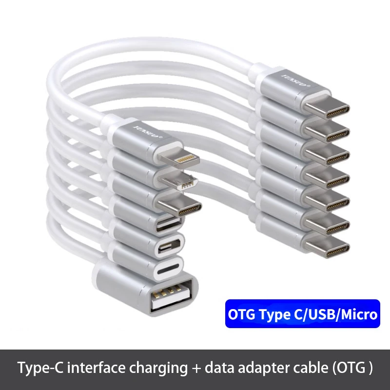 Otg Tipo C A Usb 2.0 Android Micro Type-C Maschio A Femmina Cavo Di Prolunga Adattatore Corto Usb-C Cavo Di Trasferimento Dati Di Ricarica Rapida