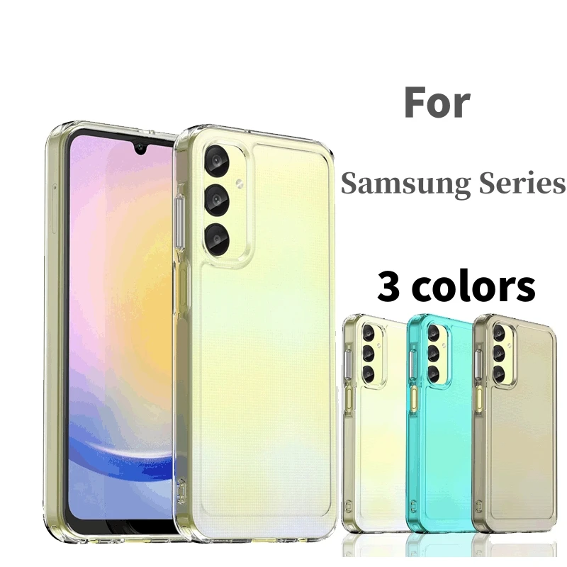 Per Samsung Galaxy A25 Custodia Samsung Galaxy A25 A15 A05 A55 S24 Cover Funda Clear Capa Cover Posteriore In Silicone Per Telefono Samsung A25 5G