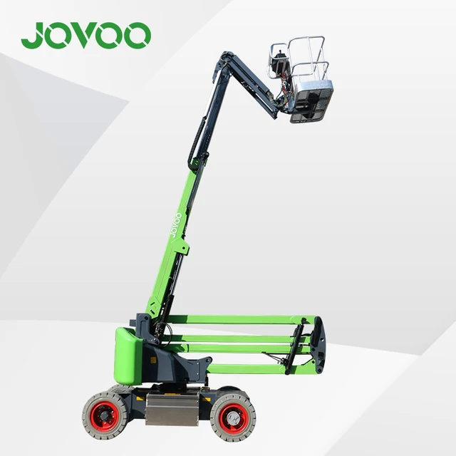 JOVOO 14m-22m Arial Work Platform Electric Articulating/Telescopic Boom Lift Towable Cherry Picker For Building Construction