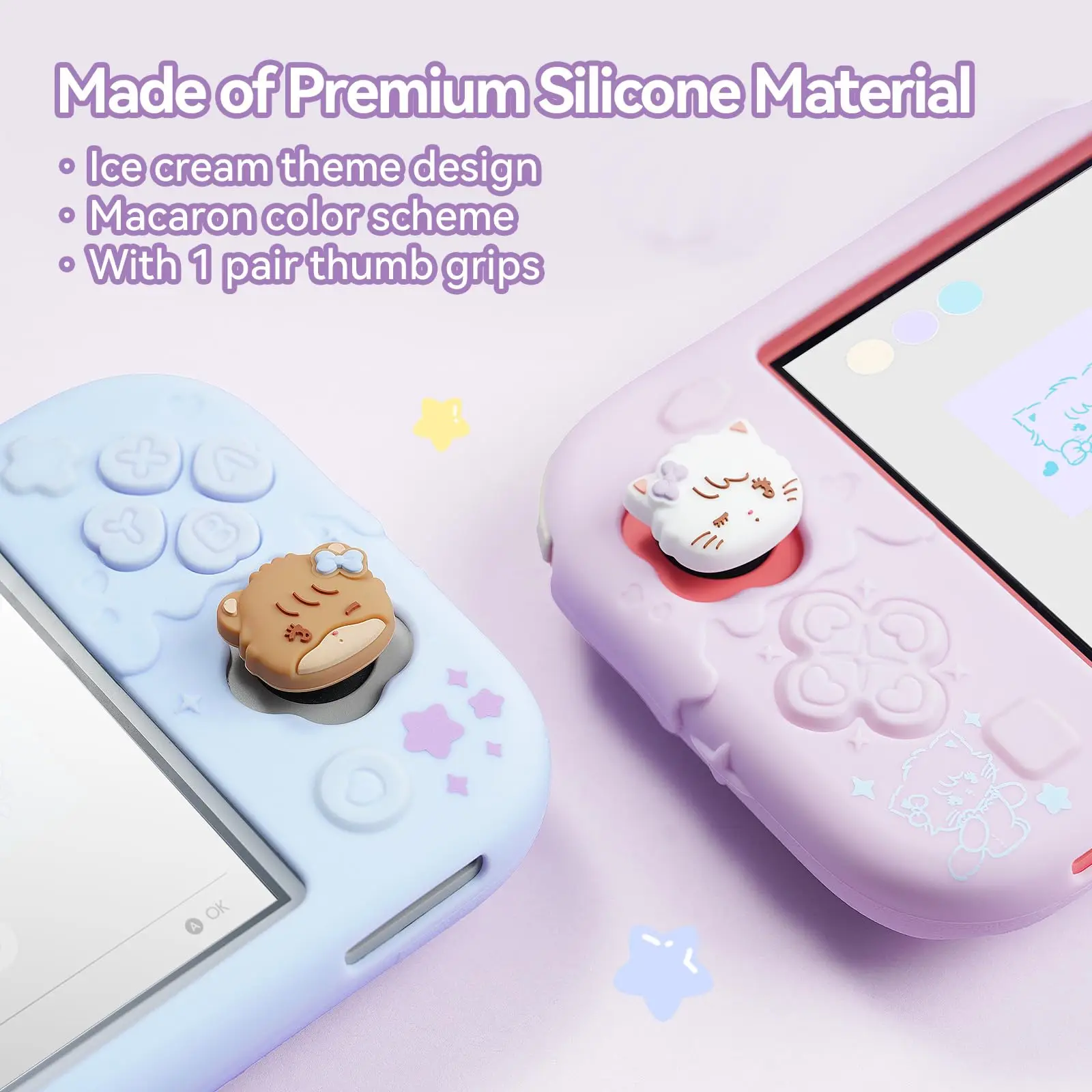 GeekShare Silicone Protective Shell Compatible with Switch Lite
