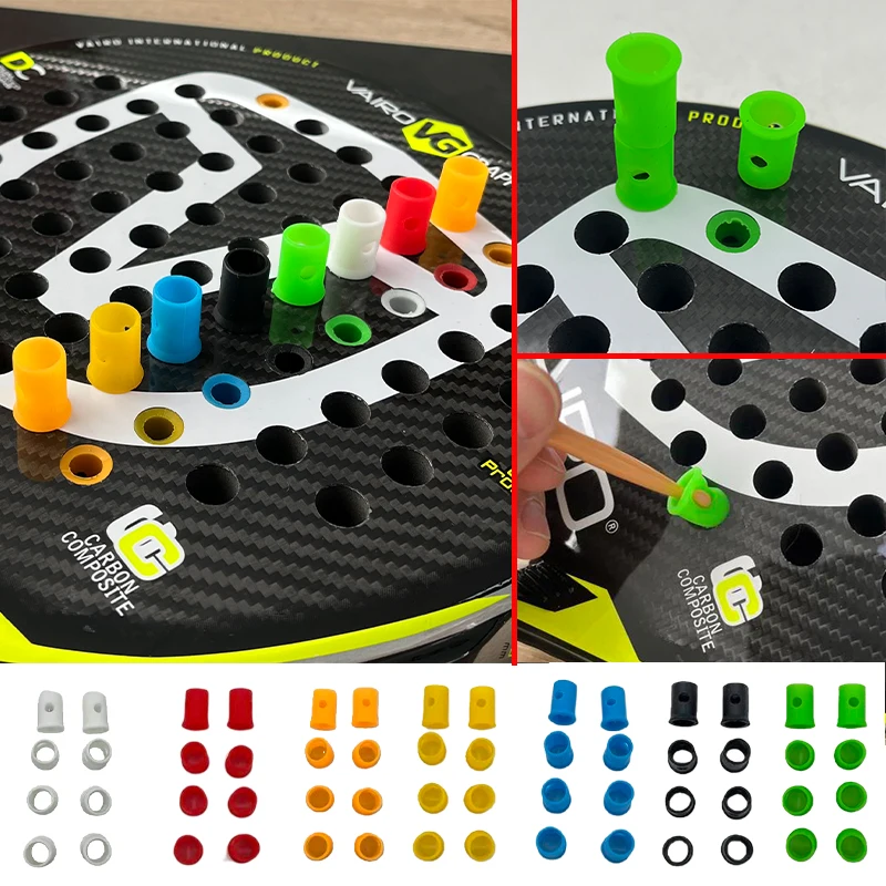 8-Piece High-Silicone Padel Vibration Dampeners with Ease Vibe Technology