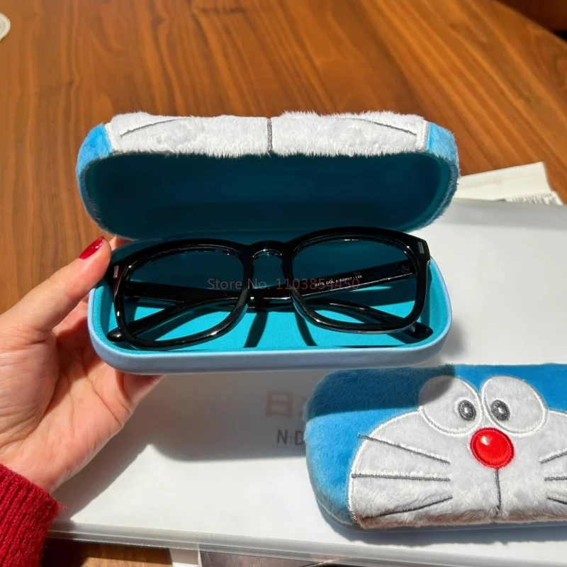 Doraemon Plush Glasses Case High Quality Anti Drop Kawaii Anime Sunglasses Myopia Glasses Storage Box Gift Student Storage New