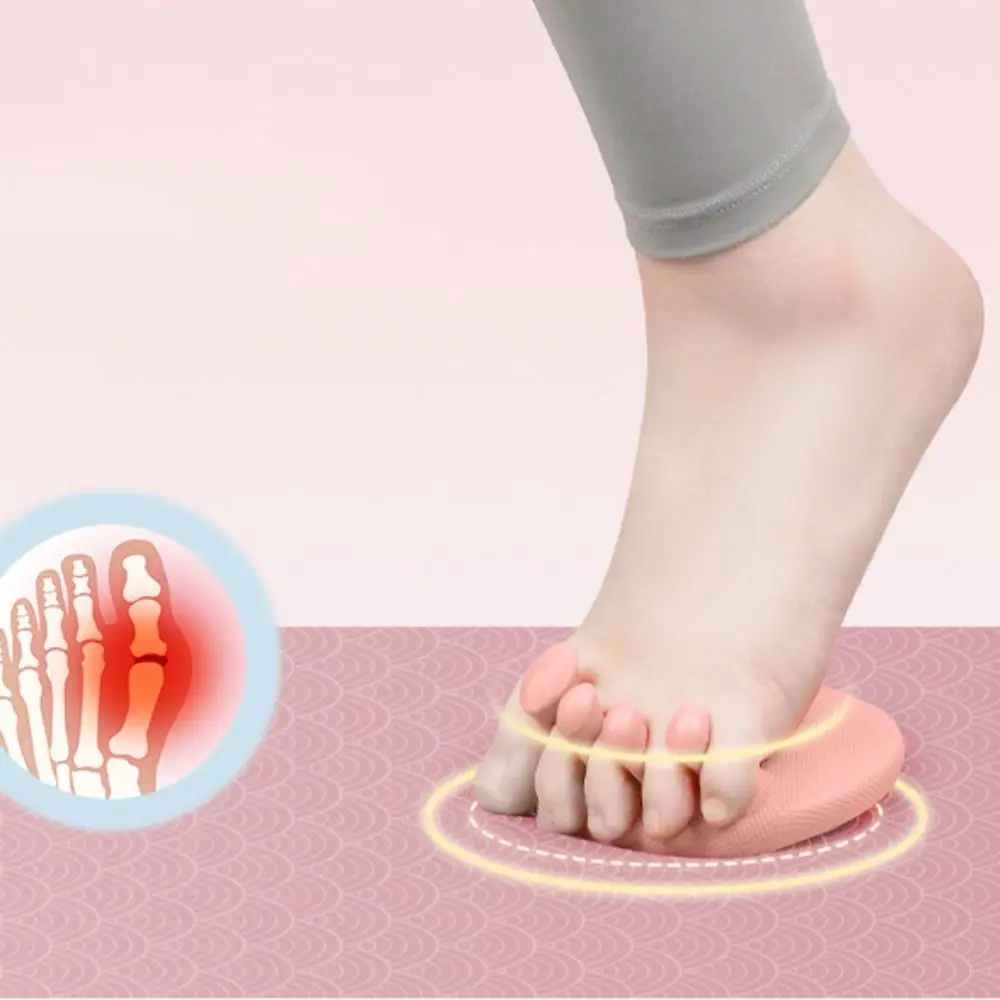 1 Pair Anti Drop Foot Arch Trainer Soft Non Slip Toes Separators Lightweight Silicone Overlapping Toes Corrector Thin Legs