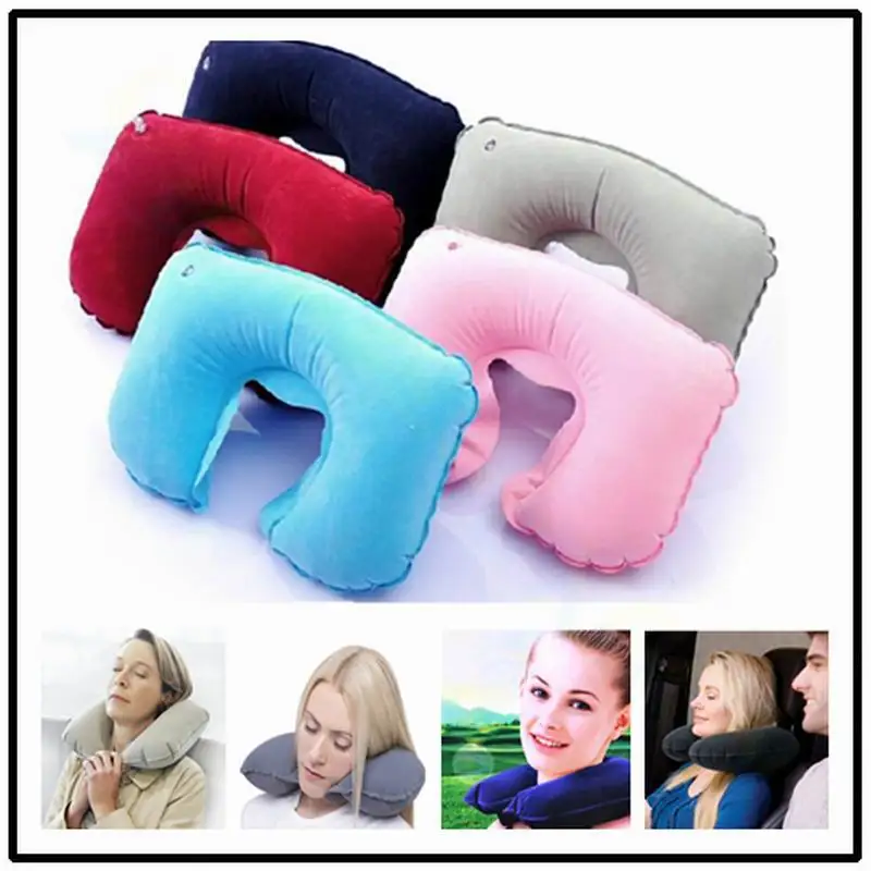 1pcs Functional Inflatable Neck Pillow Inflatable U Shaped Travel Pillow Car Head Neck Rest Air Cushion for Travel Neck Pillow 5