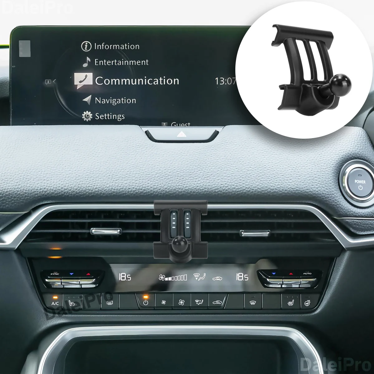 Spezieller Telefonhalter für Mazda CX-60 CX-80 CX60 CX80, magnetische Auto-Telefonhalterung, intelligente Sensorik, unsichtbare Basis für Mazda-Zubehör – Detail 1