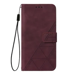 Custodia in pelle geometrica per smartphone