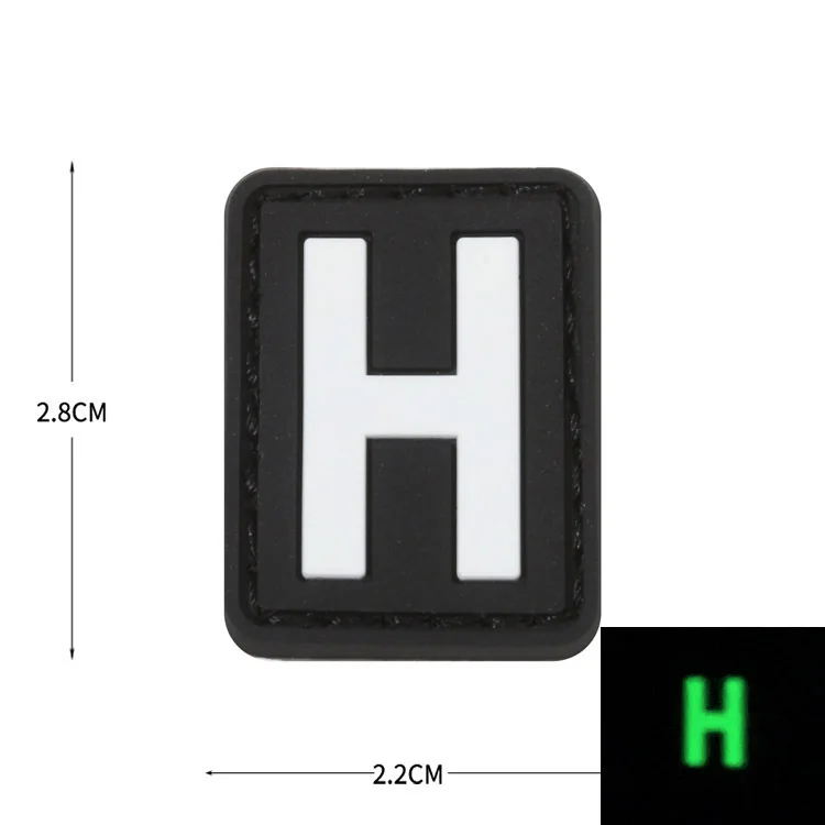 DIY Militär-Buchstaben-Patches, Zahlen A-Z, englisches Alphabet, selbst gestaltbar, personalisierte Stickerei, Klettverschluss-Applikation, Namensabzeichen – Detail 29