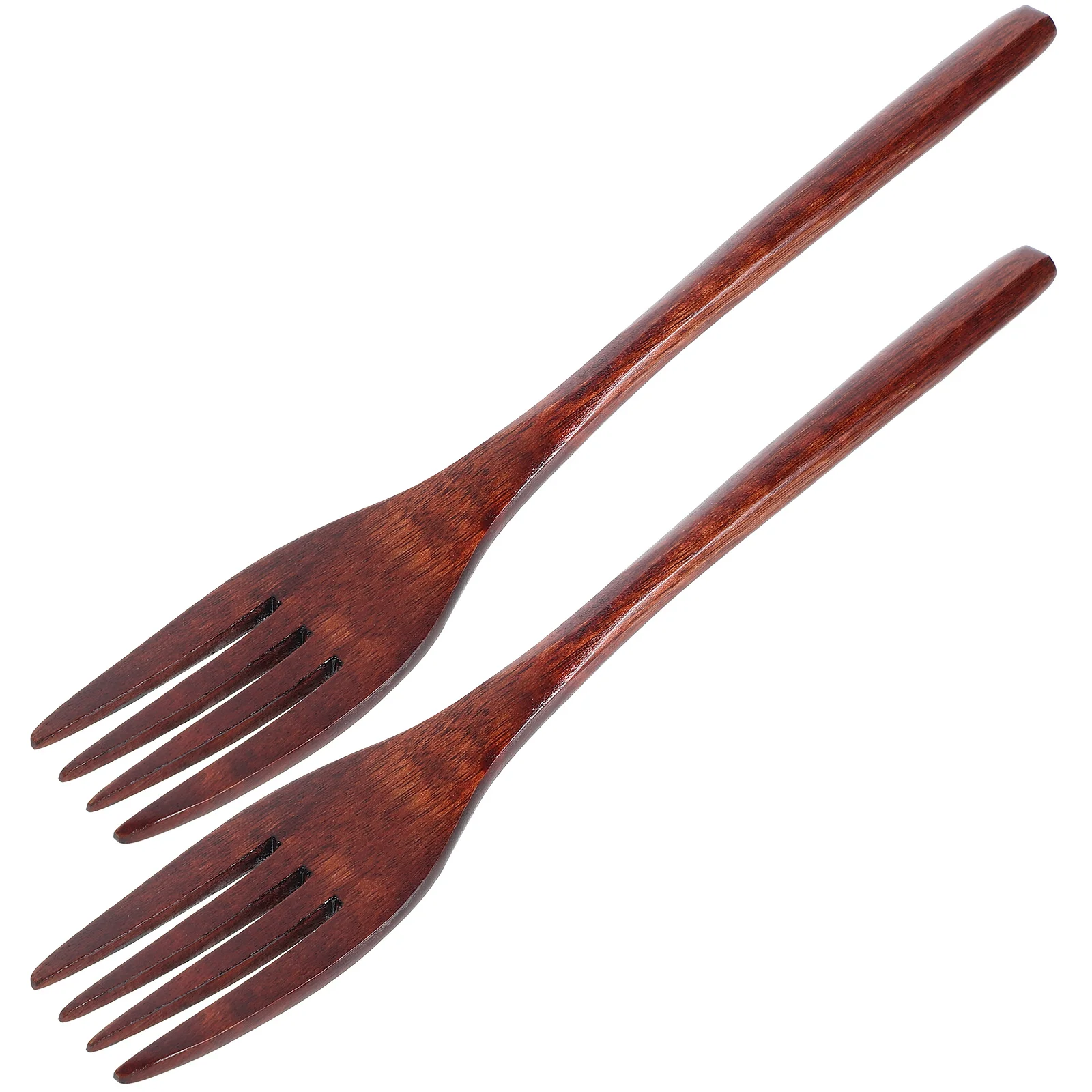 

Wooden Mixing Forks Large Japanese Wood Salad Dinner Forks Long Handle Reusable Flatware Cooking Stirring Eating Pasta Fruit