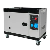 Générateur diesel marin silencieux portable YHS 10 kW, refroidissement par air, démarrage électrique, 3600 tr/min, pour bateau de petite taille, 220 V/380 V 50/60 Hz 5