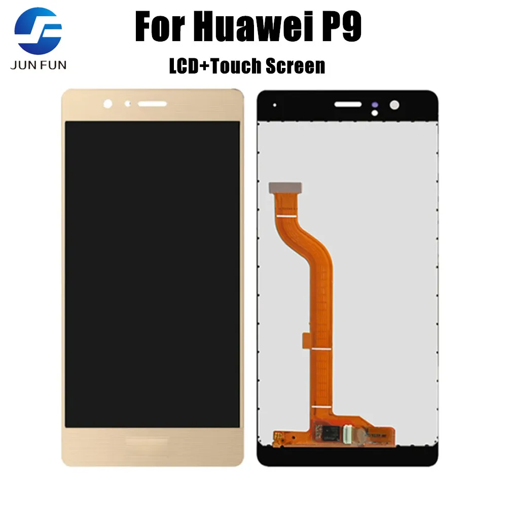 ЖК-дисплей 5,2 дюйма для Huawei P9 EVA-L09 L19 L29 AL10 TL00 AL00 DL00, сенсорный экран с дигитайзером для Huawei P9 с рамкой