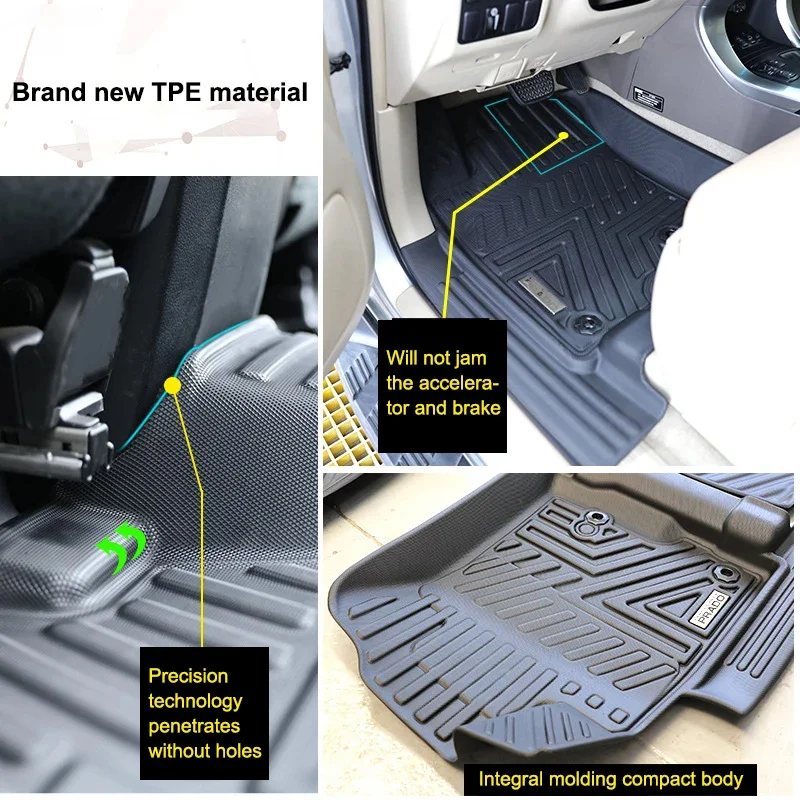 Tappetini Auto In Pelle Per Mercedes EQA/EQB 250 300 350 (RHD) - Set Completo Impermeabile, Antiscivolo, Copertura Totale, Ecopelle