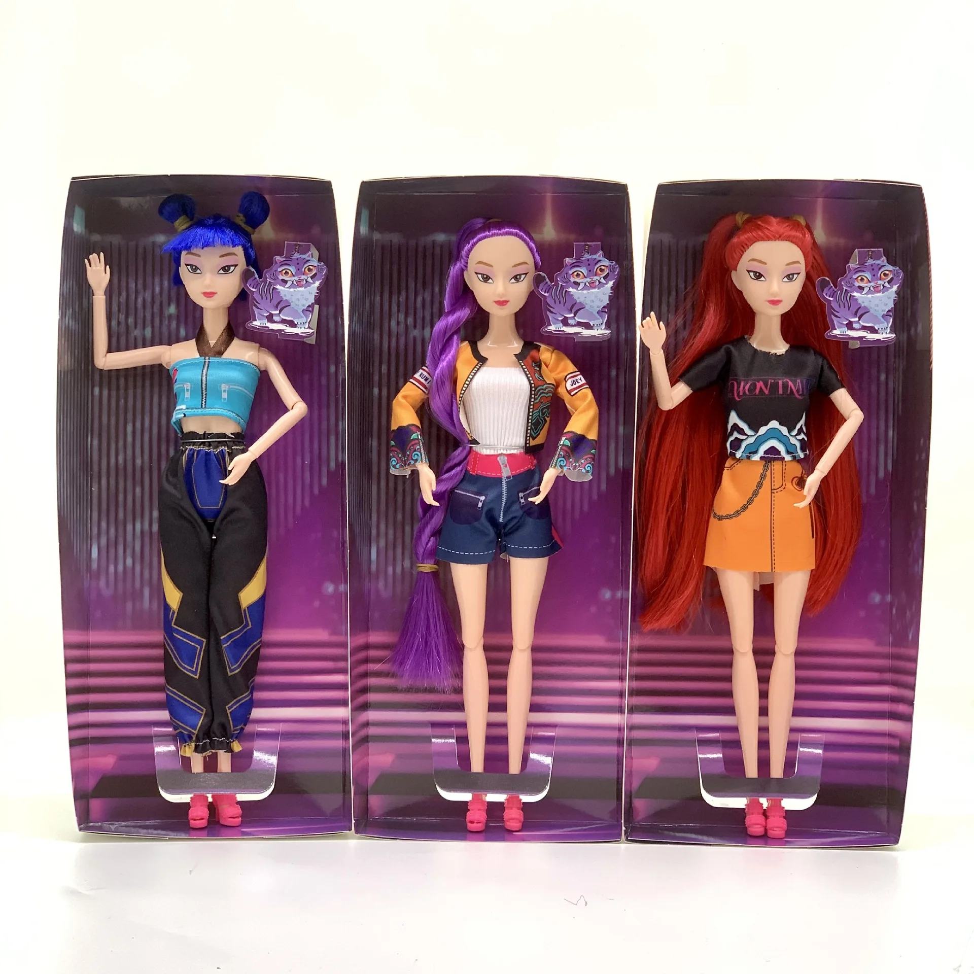 Figurines K-Pop De-Mon Hunters – Set De 6 Mini Figurines PVC (Rumi, Mira, Zoey) | Collection, Décoration Bureau, Cadeau Fan