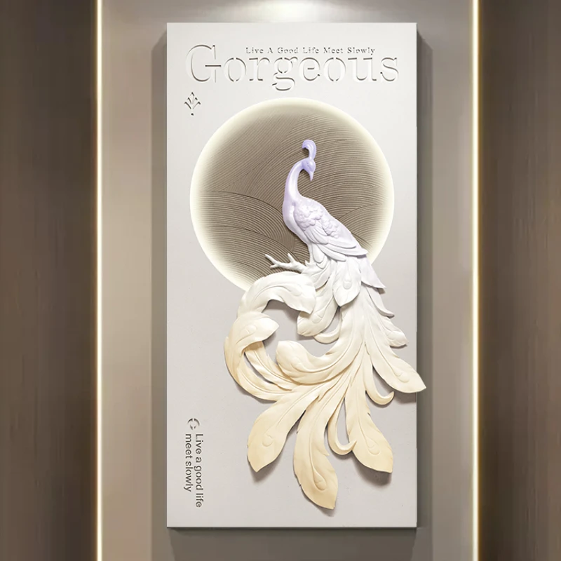 

3D three-dimensional entrance decoration painting, light luxury and minimalist