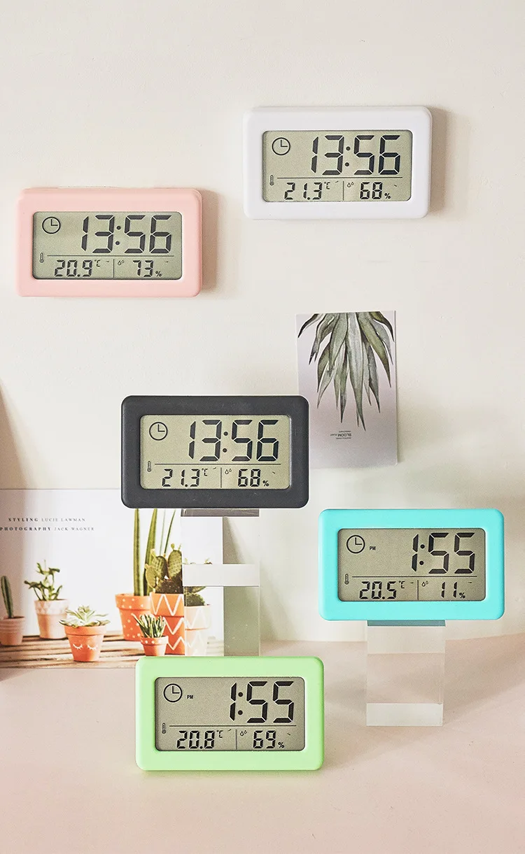 Digitaluhr Schlafzimmer einfache kleine elektronische Uhr tragbare alte  Mann große Wort Tisch Student Prüfung stumm Desktop-Uhr Wohnkultur