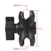 Double Socket Ram Mount Support Holder Clamp Compatible with 1 Inch 25mm Ball Mount Boule Ram Motorcycle Accessories 2