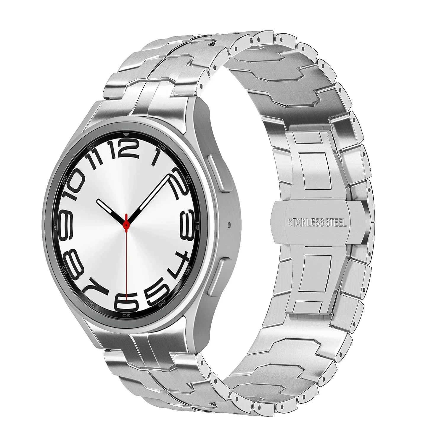 Titanium Color Stainless Steel No-Gaps Bracelet