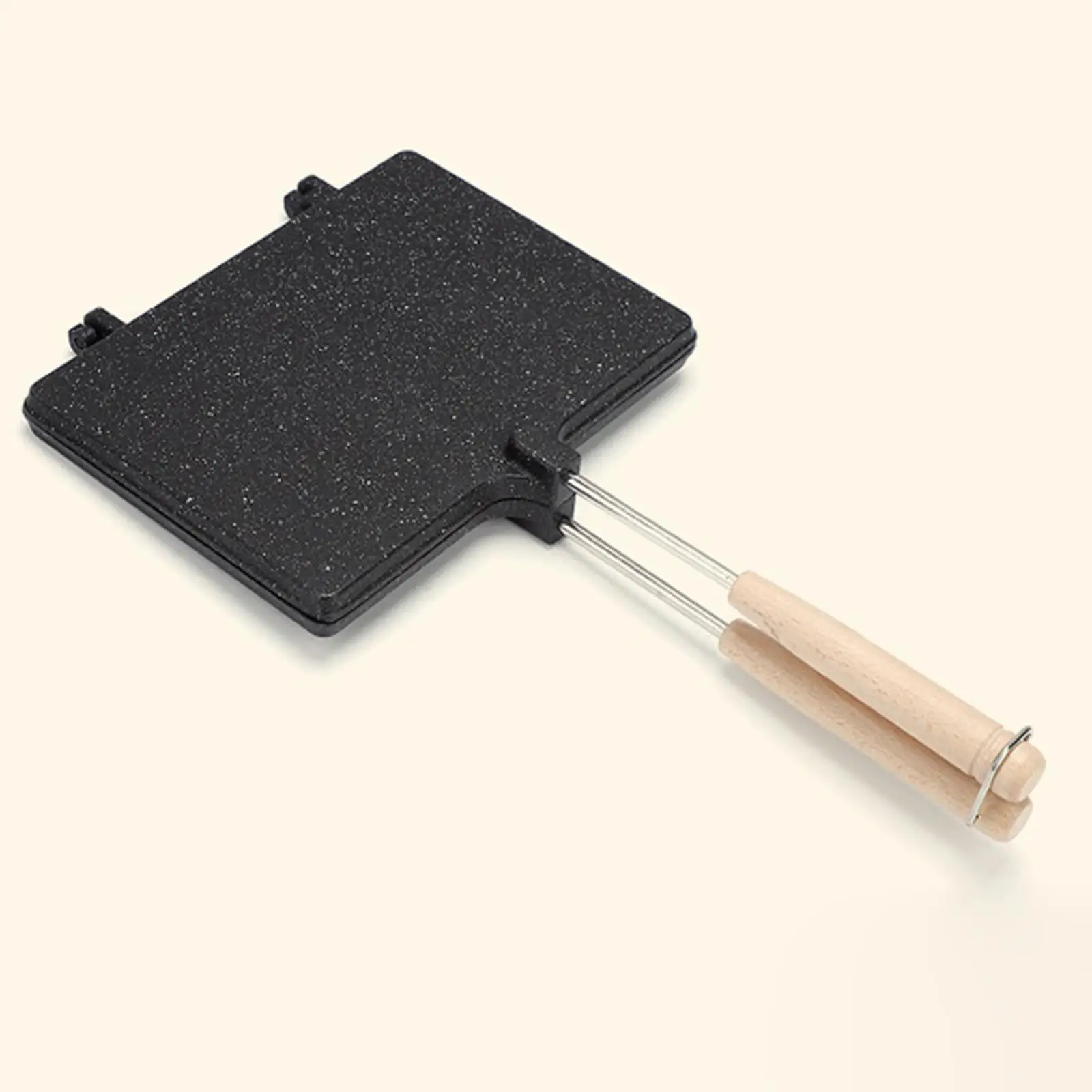 

Double Sided Frying Pan Cooking Baking Tools with Handle Removable Toastie Maker for Breakfast Bread Lunch Pancakes Restaurant