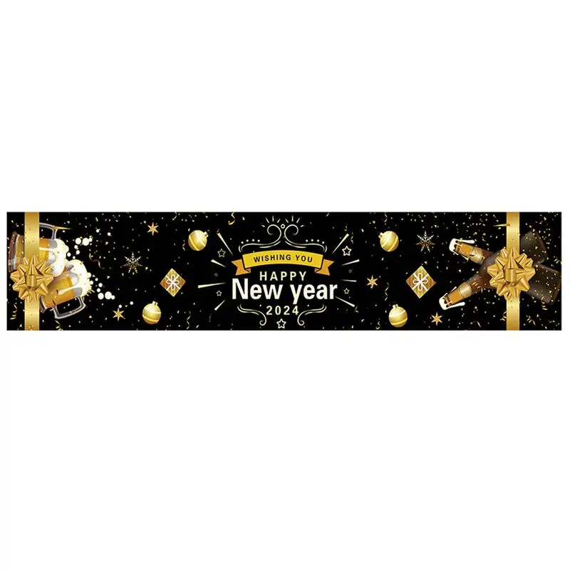 

New Year Table Cloth 2024 Happy New Year Table Decorations Easy To Clean Durable Elegant Creative New Years Eve 2024 Tablecloth